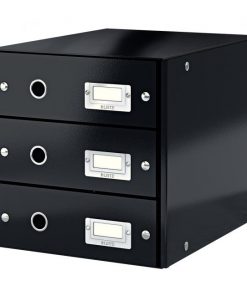 Zásuvkový box Leitz Click & Store 3 zásuvky čierny