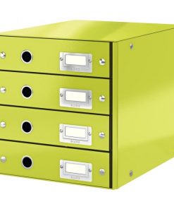 Zásuvkový box Leitz Click & Store 4 zásuvky zelený