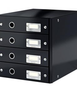 Zásuvkový box Leitz Click & Store 4 zásuvky čierny