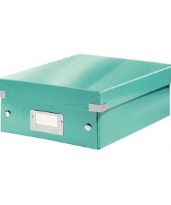 Malá organizačná krabica Click & Store ľadovo modrá