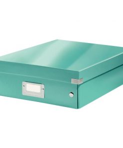 Stredná organizačná krabica Click & Store ľadovo modrá