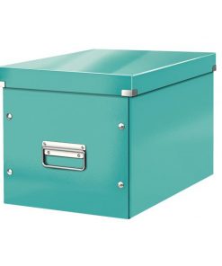 Štvorcová krabica Click & Store A4 ľadovo modrá