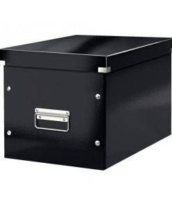 Štvorcová krabica Click & Store A4 čierna