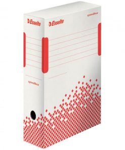 Archívny box Esselte Speedbox 100mm biely/červený