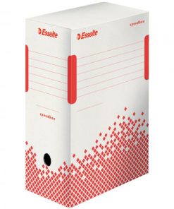 Archívny box Esselte Speedbox 150mm biely/červený