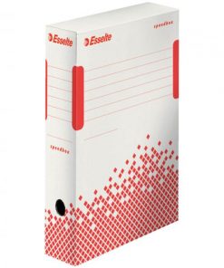 Archívny box Esselte Speedbox 80mm biely/červený