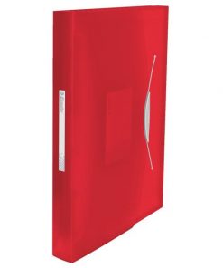Aktovka plastová s priehradkami Esselte VIVIDA červená