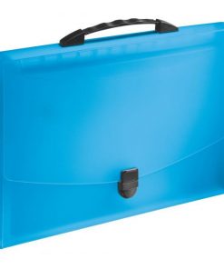 Aktovka plastová s priehradkami a držadlom Esselte VIVIDA modrá