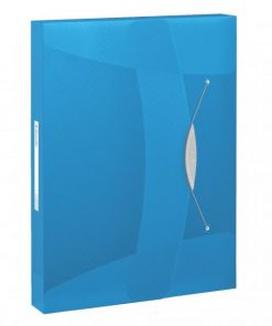 Plastový box s gumičkou Esselte VIVIDA modrý