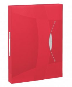 Plastový box s gumičkou Esselte VIVIDA červený