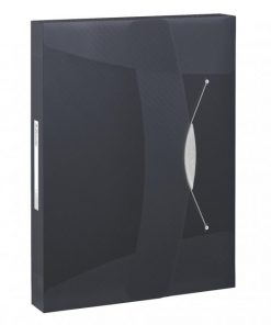 Plastový box s gumičkou Esselte VIVIDA čierny