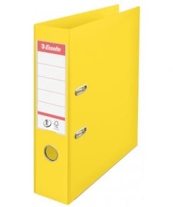 Zakladač pákový Esselte No.1 celoplastový 7,5cm VIVIDA žltý