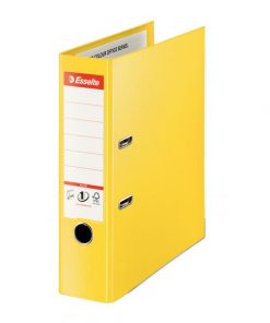Zakladač pákový Esselte celoplastový A4 MAXI 8cm žltý