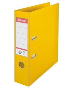 Zakladač pákový Esselte No.1 celoplastový 7,5cm žltý