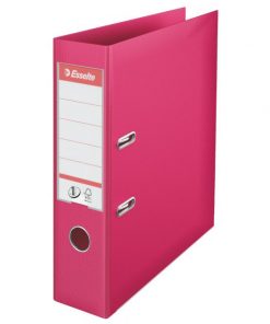 Zakladač pákový Esselte No.1 celoplastový 7,5cm ružový