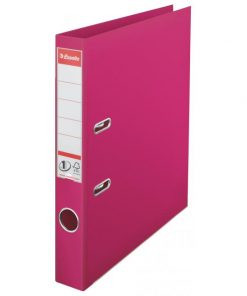 Zakladač pákový Esselte No.1 celoplastový 5cm ružový