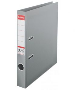 Zakladač pákový Esselte No.1 celoplastový 5cm sivý