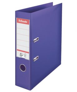 Zakladač pákový Esselte No.1 celoplastový 7,5cm fialový