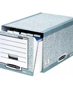 Zásuvkový archív Fellowes BANKERS BOX sivý/biely