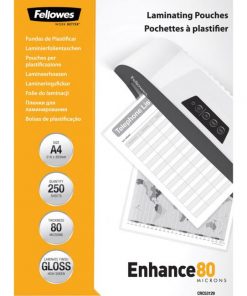 Laminovacie fólie Fellowes 216x303 80mic 250ks