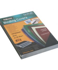 Kartónové obálky na krúžkovú väzbu Delta koža A4 čierna