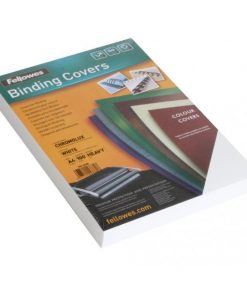 Kartónové obálky na krúžkovú väzbu Chromolux A4 biele