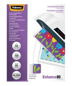 Laminovacie fólie Fellowes Filex A4 80 mic. 228x303 mm