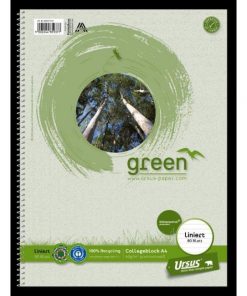 Blok College Format Werk Ursus Green A4 80 listov linajkový 60g recyklovaný