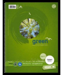 Blok College Format Werk Ursus Green A4 80 listov linajkový 70g recyklovaný