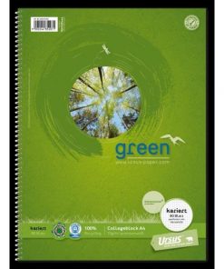 Blok College Format Werk Ursus Green A4 80 listov štvorčekový 70g, recyklovaný