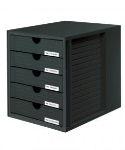 Zásuvkový box System zatvorený čierny