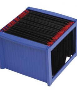 Zásobník na závesné obaly Helit modrý