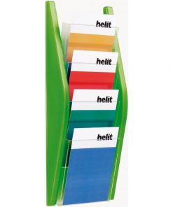 Prezentačný stojan Helit 4xA5 zelený