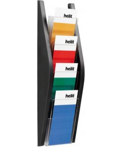 Prezentačný stojan Helit 4x1/3A4 čierny