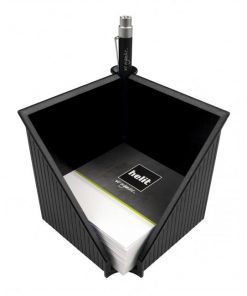 Stojan na poznámkový blok Helit Linear čierny