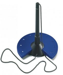 Pero s kruhovým čierno/modrým stojanom