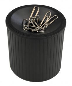 Stojan na kancelárske spony Helit Linear čierny