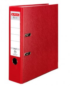 Zakladač pákový Herlitz Q.file 8cm bordový