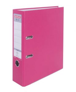 Zakladač pákový Herlitz Q.file 8cm ružový
