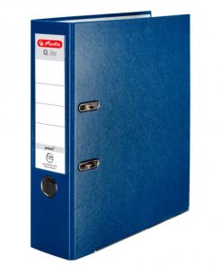 Zakladač pákový Herlitz Q.file 8cm modrý