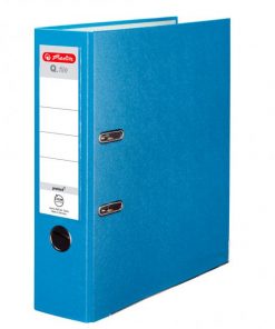 Zakladač pákový Herlitz Q.file 8cm svetlomodrý