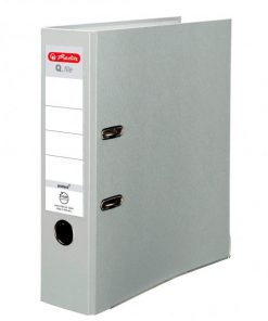 Zakladač pákový Herlitz Q.file 8cm sivý