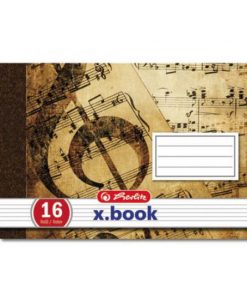 Zošit Herlitz notový na šírku, A5/16 listov, 70g/m2