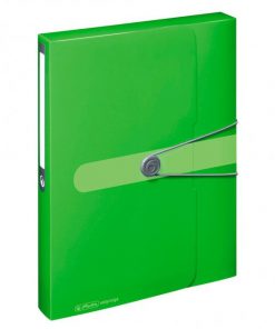 Plastový box s gumičkou Herlitz Easy Orga A4 PP zelený