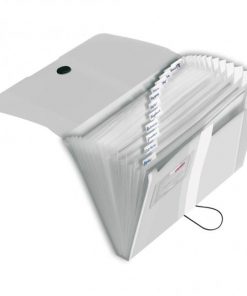 Aktovka plastová s priehradkami Herlitz Easy Orga transparentná číra