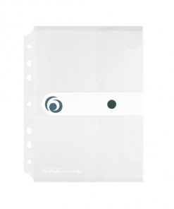 Plastový obal A5 s cvočkom a eurodierovaním Herlitz Easy Orga priehľadný číry