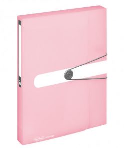 Plastový box s gumičkou Herlitz A4 PP rose
