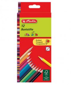 Farbičky Herlitz trojhranné 12 farieb