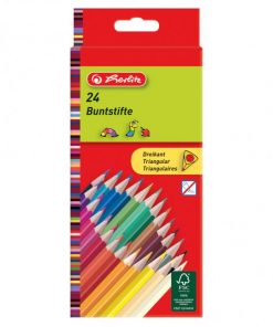 Farbičky Herlitz trojhranné 24 farieb