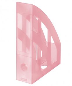 Stojan na časopisy Herlitz transparentný rose